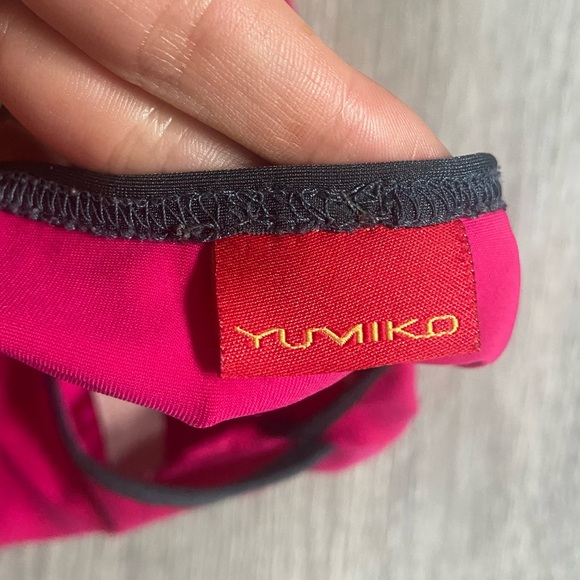 Yumiko Leotard - DISCONTINUED! Pinkberry and Titanium Larissa, Size Large - Picture 4 of 5